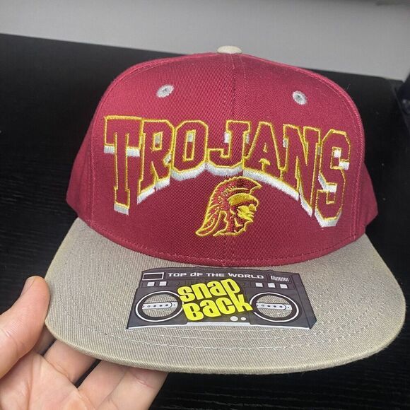 USC Trojans Top Of The World Snapback Hat Retro Adjustable - Picture 1 of 4